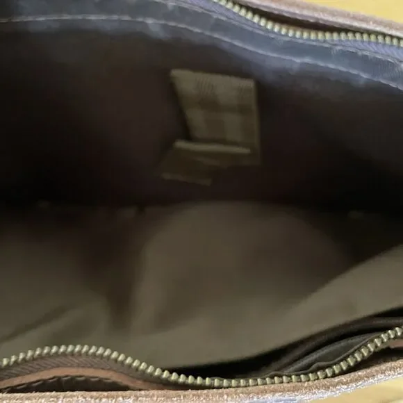 Unbranded Brown Leather Zip Laptop Oversized bag Brown - Picture 7 of 13